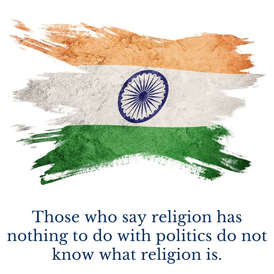 quote about politics and religion