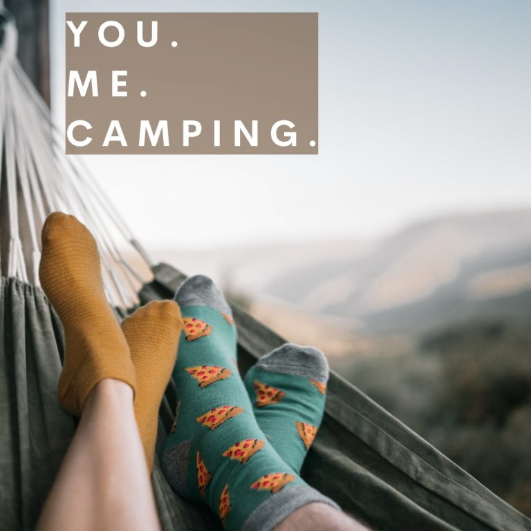 couple camping quote
