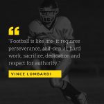 American Football Inspirational Quote