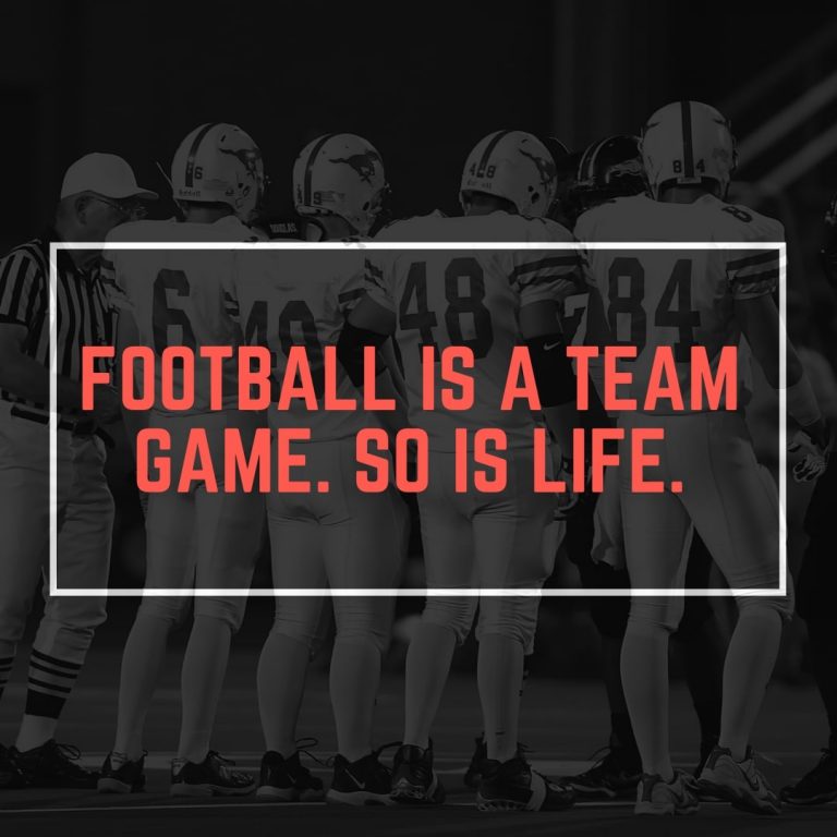 American Football Team Quote