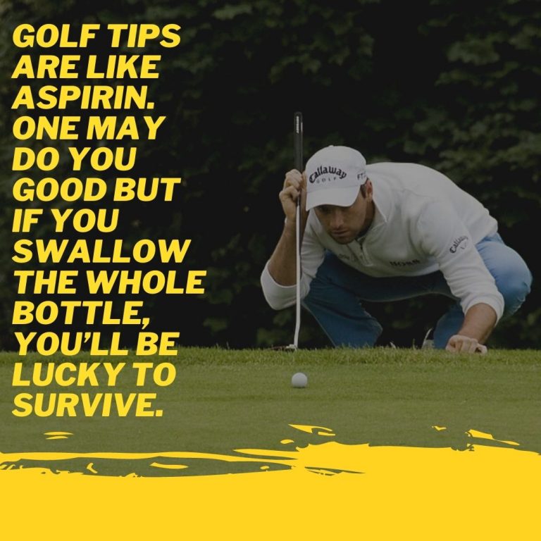 Golf Tips Quote