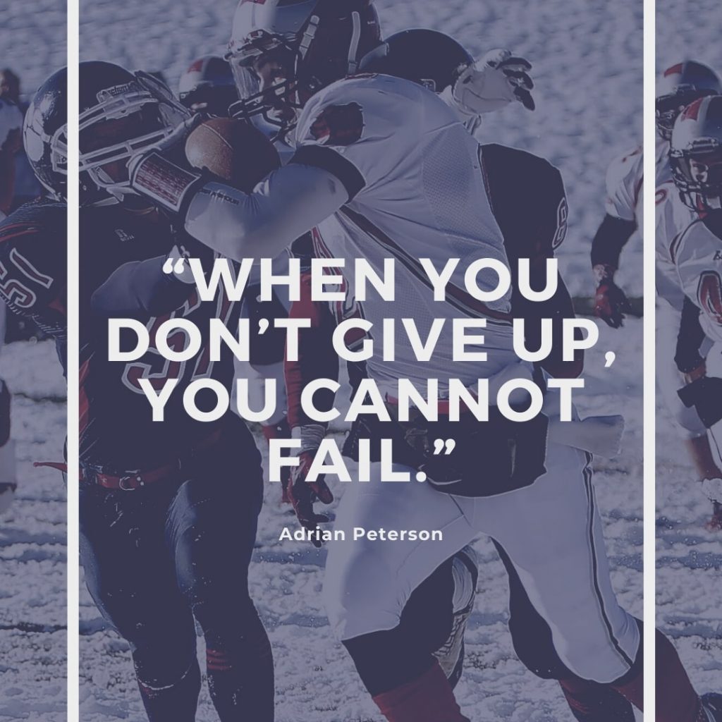 Motivational American Football Quote