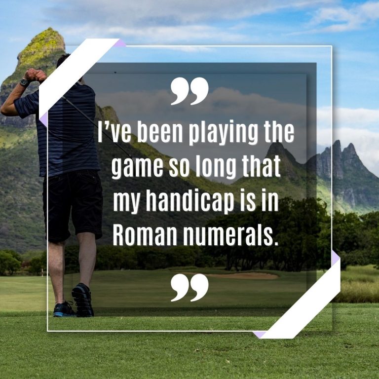 Playing Golf Quote
