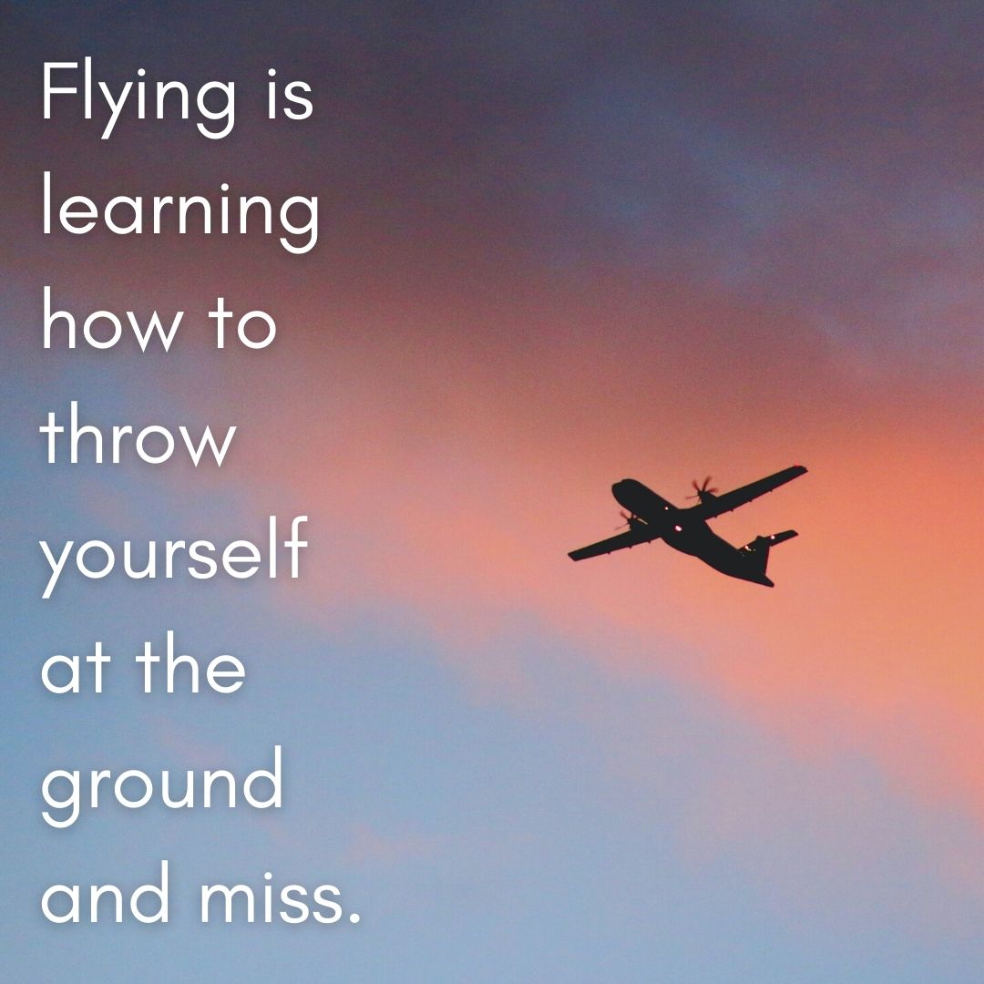 Flying Inspirational Quote