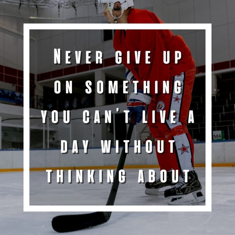 Hockey Game Inspirational Quote