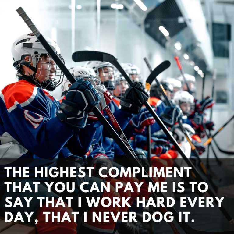 Hockey Player Saying