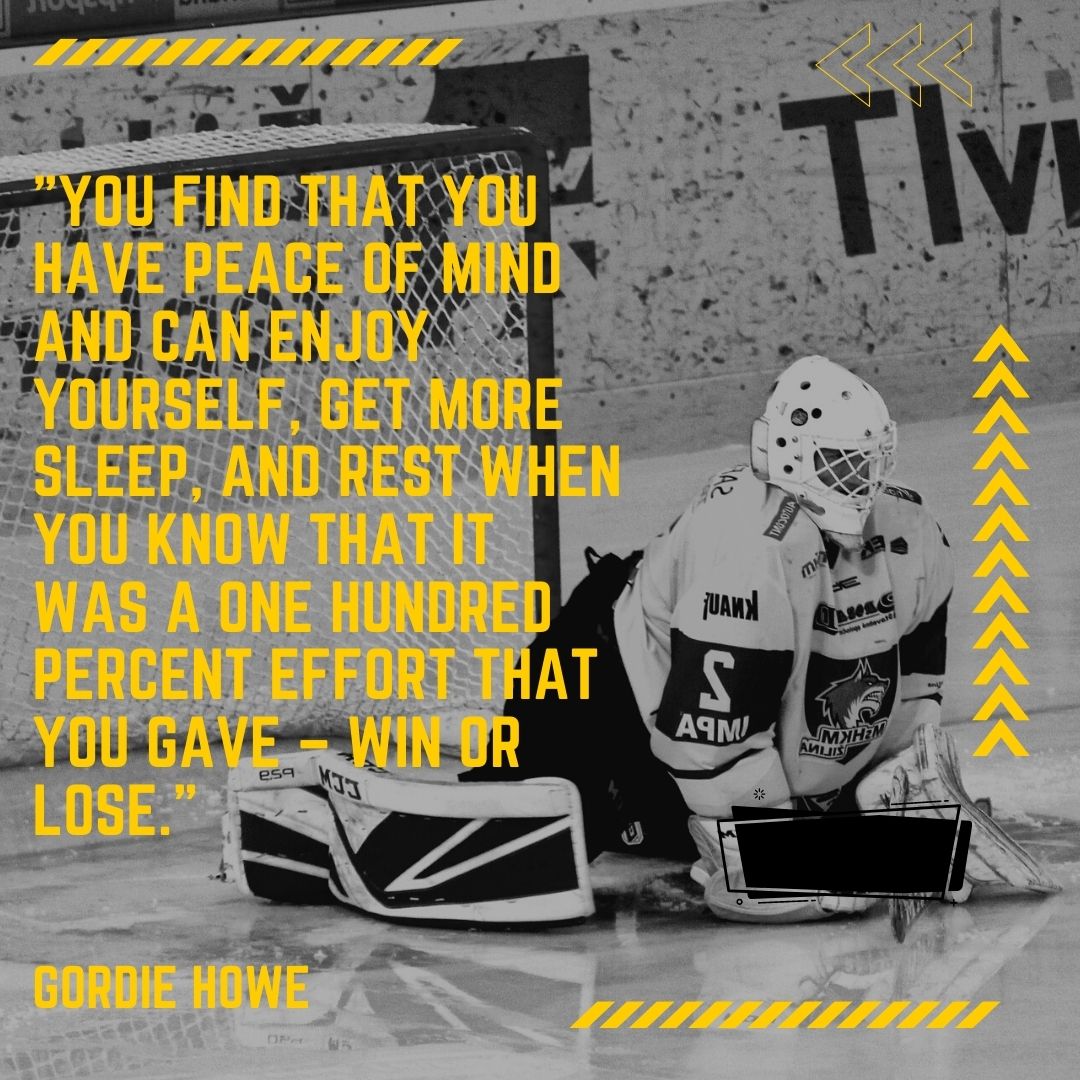 Ice Hockey Inspirational Quote