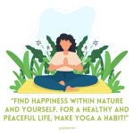 Find Happiness Yoga Quote