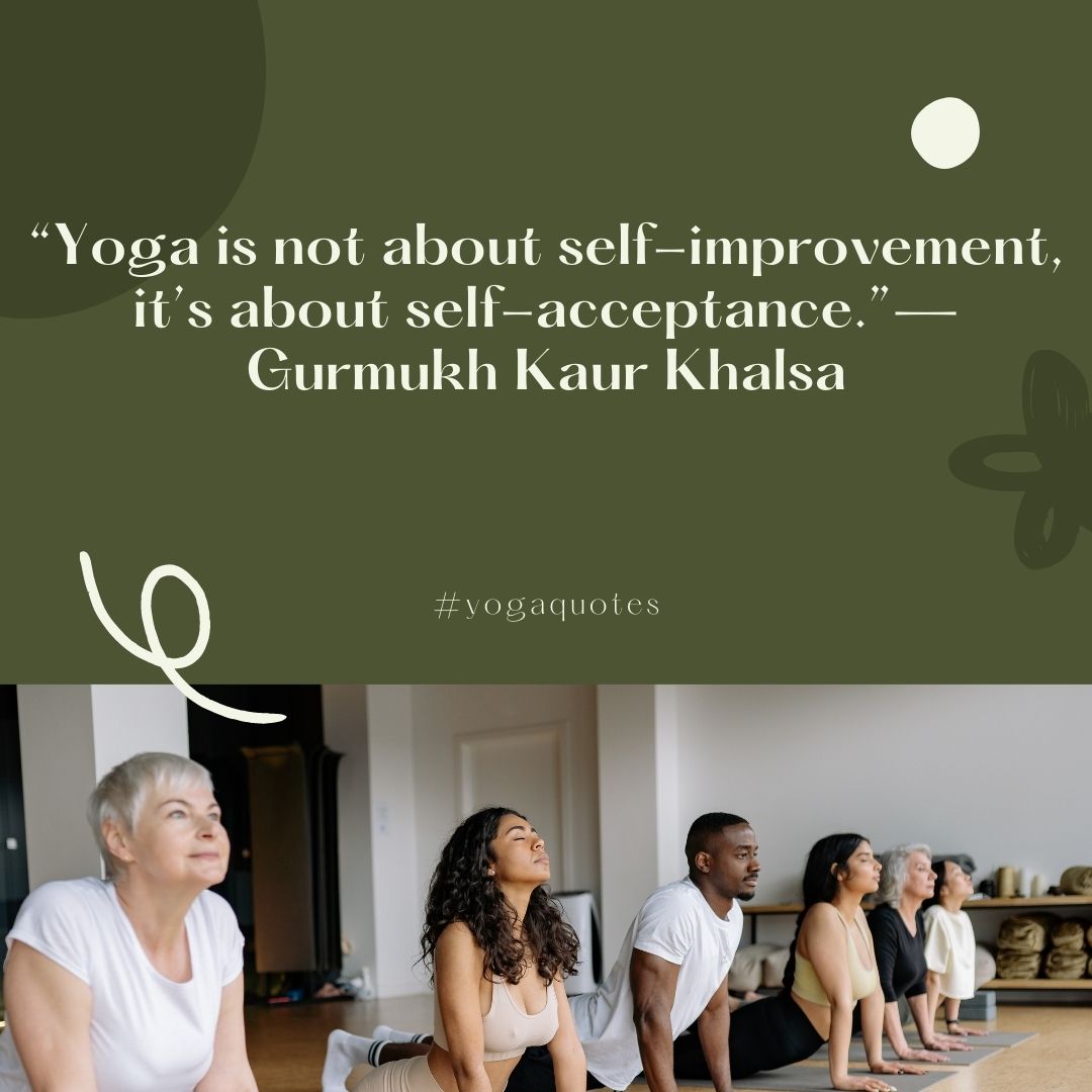 Self-Acceptance Yoga Quote